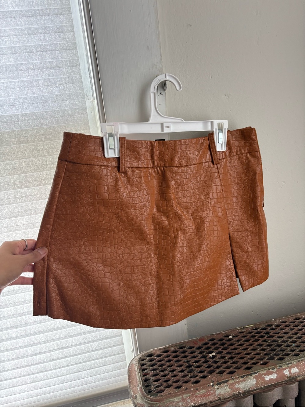 Forever 21 Faux leather Mini Skirt in Cognac Brown